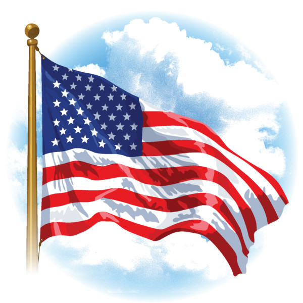 American Flag Edible Image®