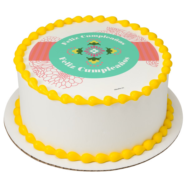 Feliz Cumpleaños  PhotoCake® Edible Image®