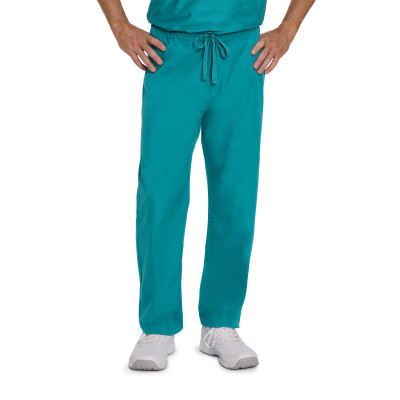 Landau 7602 Men&#8216;s-Unisex 1 Pocket Classic Reversible Drawstring Medical Scrub Pants-Landau