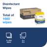 Tork, Everwipe Disinfectant Wipe Jumbo Rolls Refill,  800 Wipes/Container