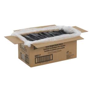 Dixie, Heavy-weight Polystyrene Disposable Plastic Knives, Black