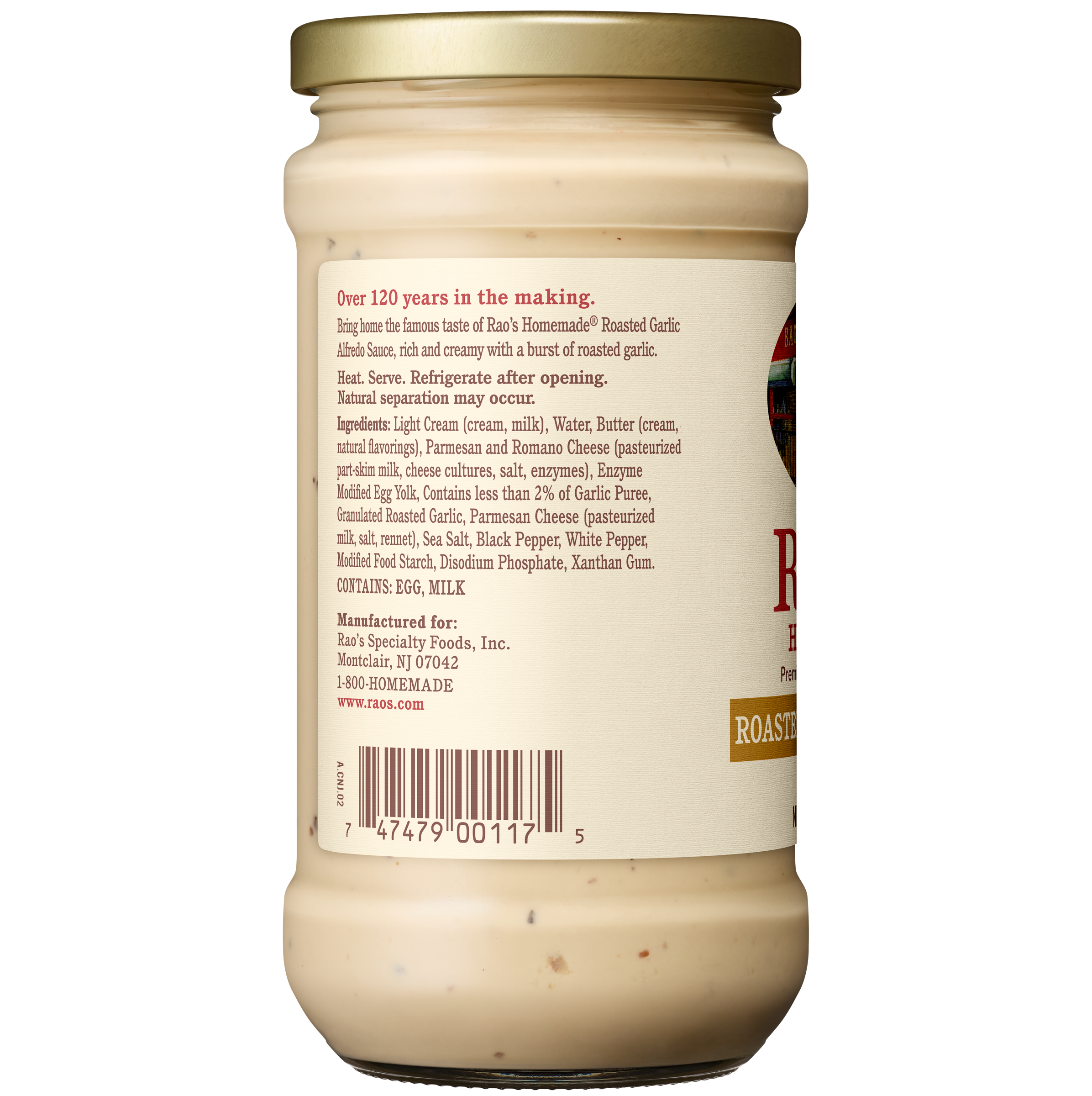 Garlic Alfredo Sauce, 15 oz - Left Image