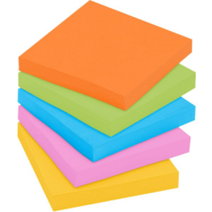 Super Sticky Notes, 3 in x 3 in, Energy Boost Collection, 70 Sheets/Pad, 24 Pads/Pack