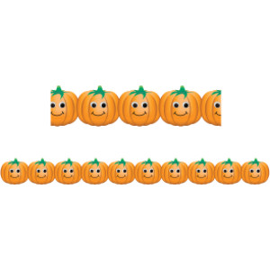 Happy Pumpkins Border, 12 Strips/36 Feet