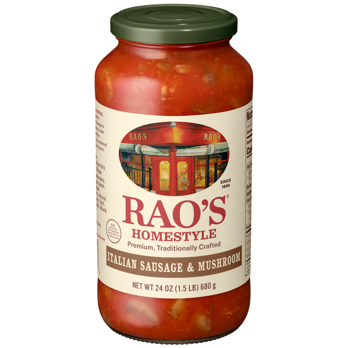 Sausage & Mushroom Sauce, 24 oz