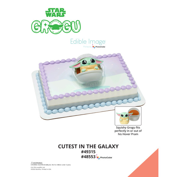 STAR WARS™ The Mandalorian Cutest in the Galaxy The Magic of Cakes® PhotoCake® Enhanced Background Page