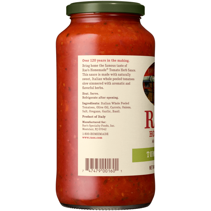 Tomato Herb Sauce, 24 oz - Left Image