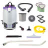 ProTeam, GoFit 6 w/ Xover Multi-Surface Two-Piece Wand Tool Kit, 20", Backpack Vacuum