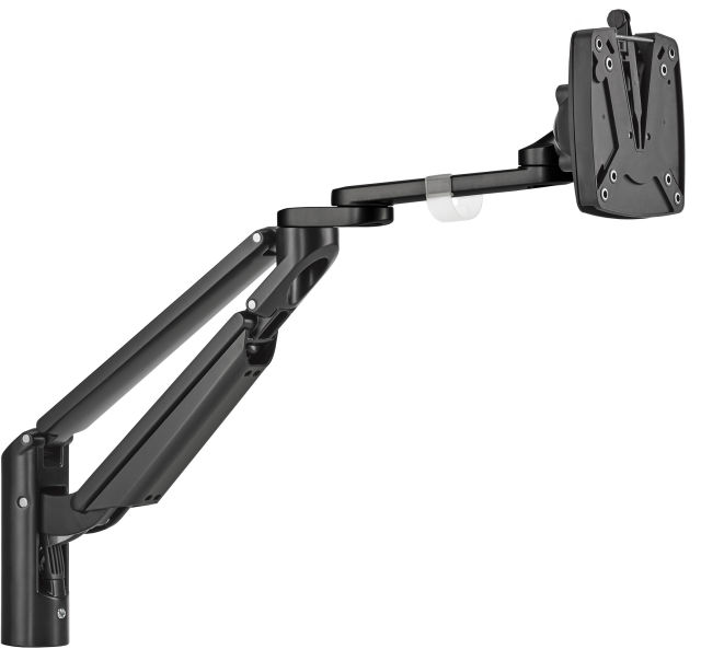 The Novus CLU Plus monitor arm in black.