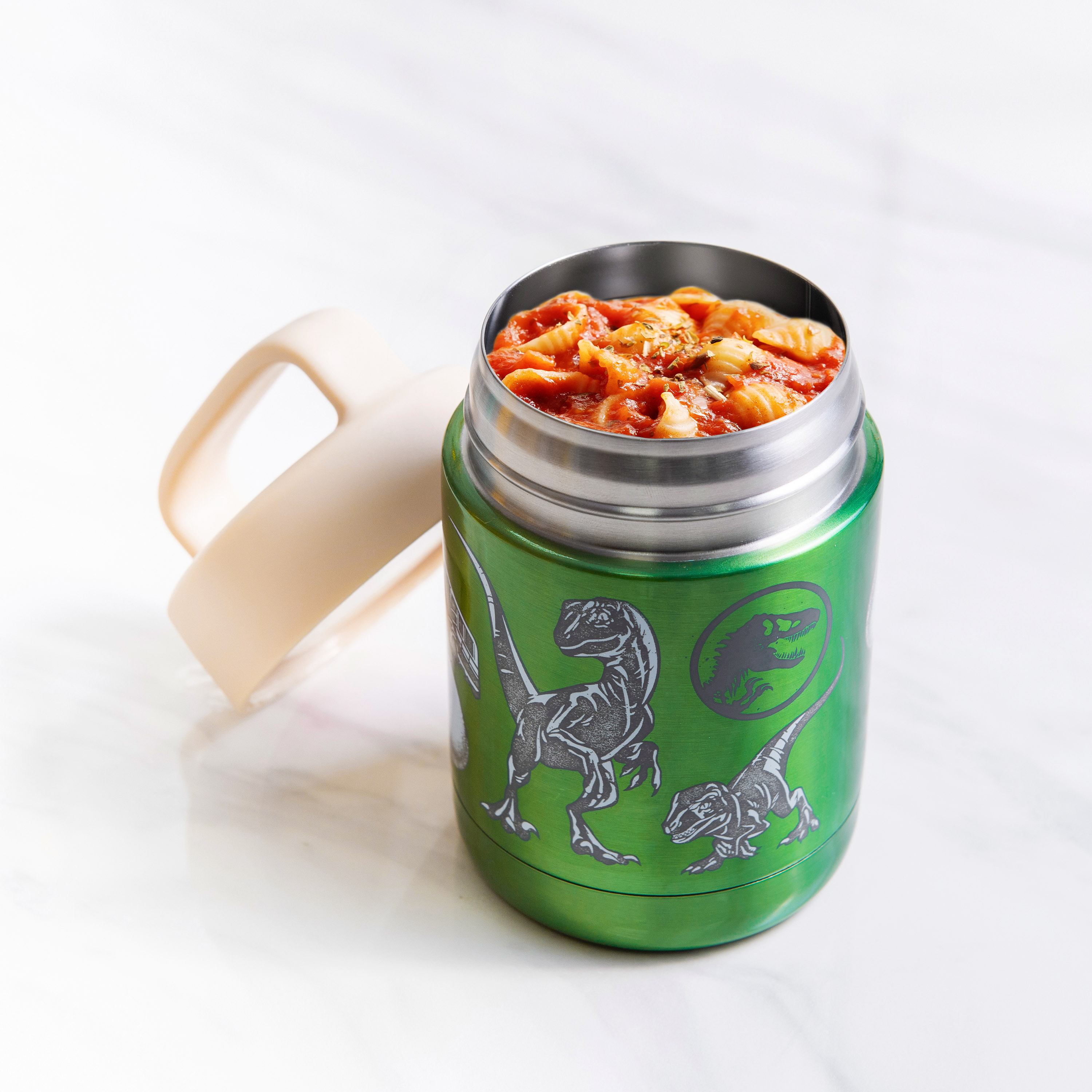 Jurassic World Dominion Reusable Vacuum Insulated Stainless Steel Food Container, T-Rex slideshow image 5