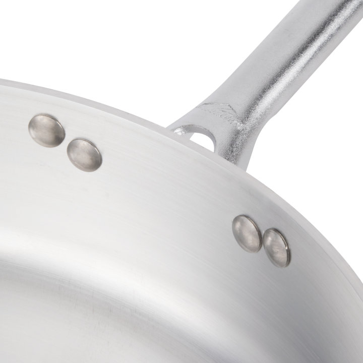 12-inch 5-quart Wear-Ever® aluminum sauté pan in natural finish with plated TriVent™ handle