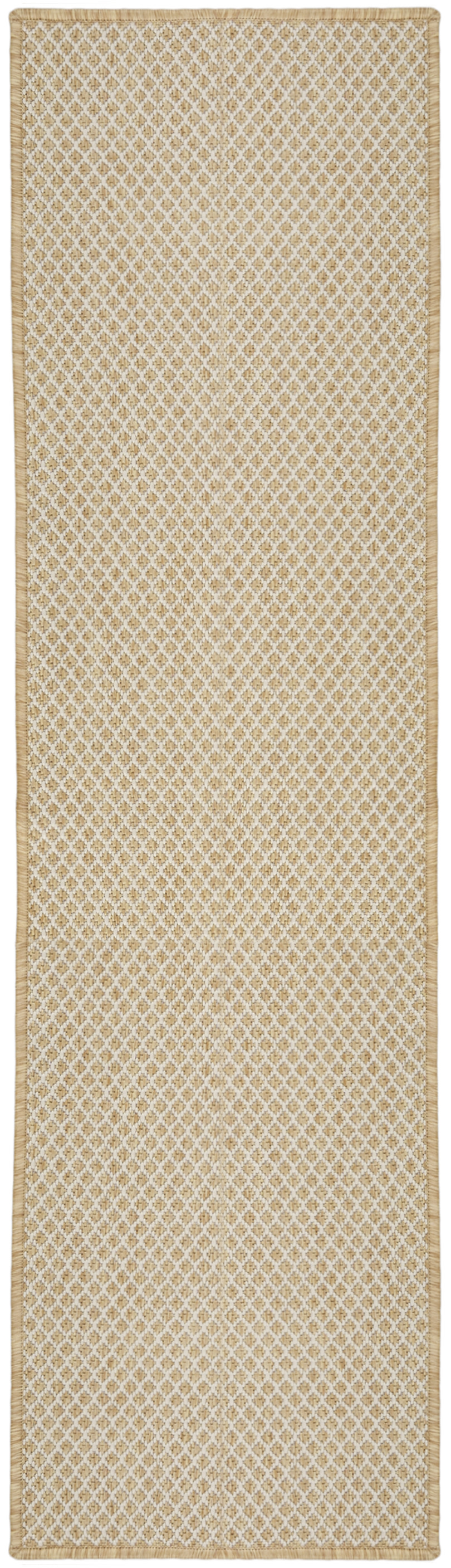 Nourison Courtyard 2' x 6' Natural Modern Rug