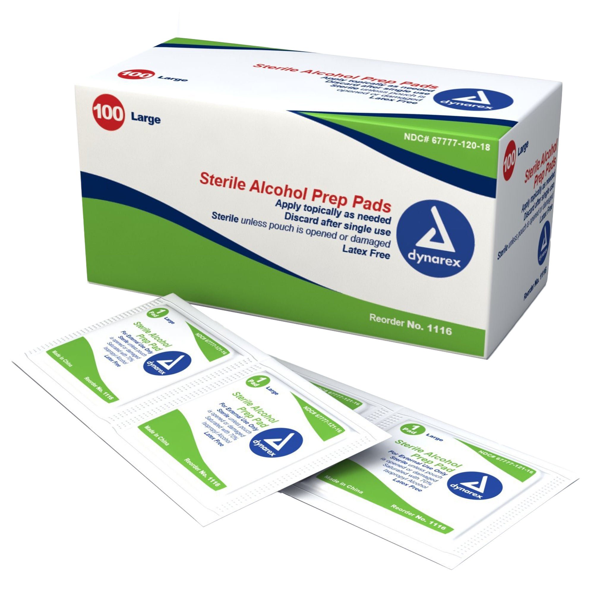 dynarex® Alcohol Prep Pad, Individual Packets