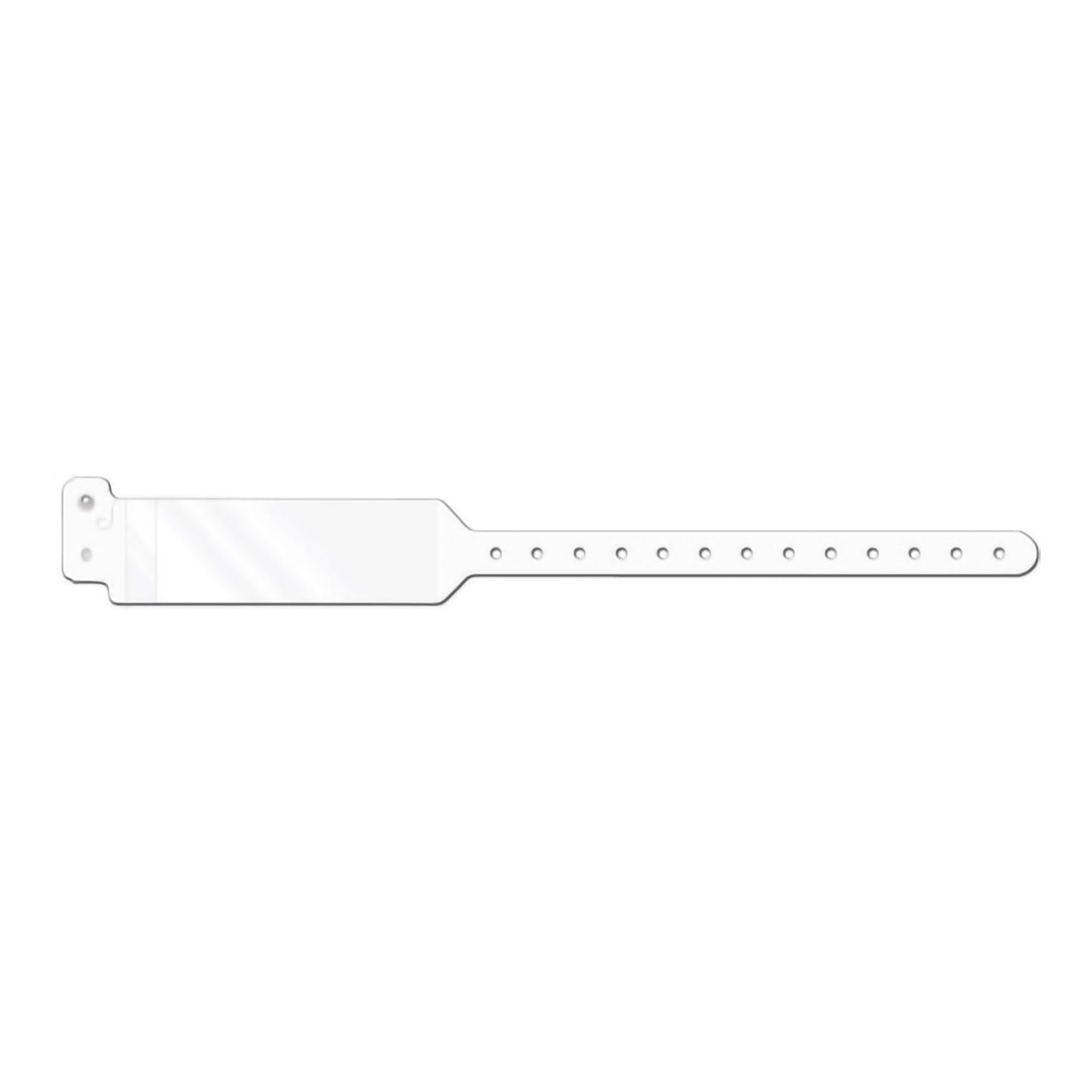 Conf-id-ent™ Identification Wristband with Shield, 11-3/4 Inch x 1-1/4, White