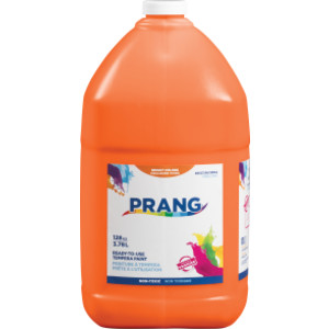 Ready-to-Use Tempera Paint, Orange, 1 Gal