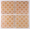 Bejmat Tan White 6×6 Decorative Tile Matte