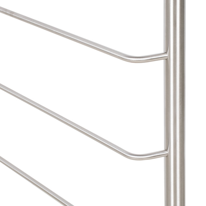 Stainless steel mobile bowl stand for 30-quart mixing bowl with four full-size tray racks