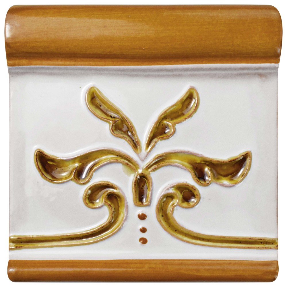 Novecento Friso Evoli Camel 5-1/8 in. x 5-1/8 in. Ceramic Wall Trim