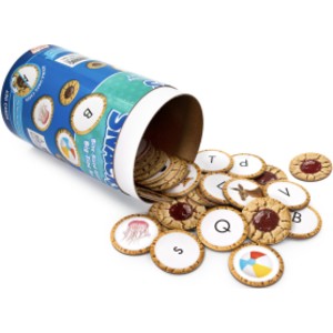 Alphabet Snacks Letter Cards, 90 Pieces