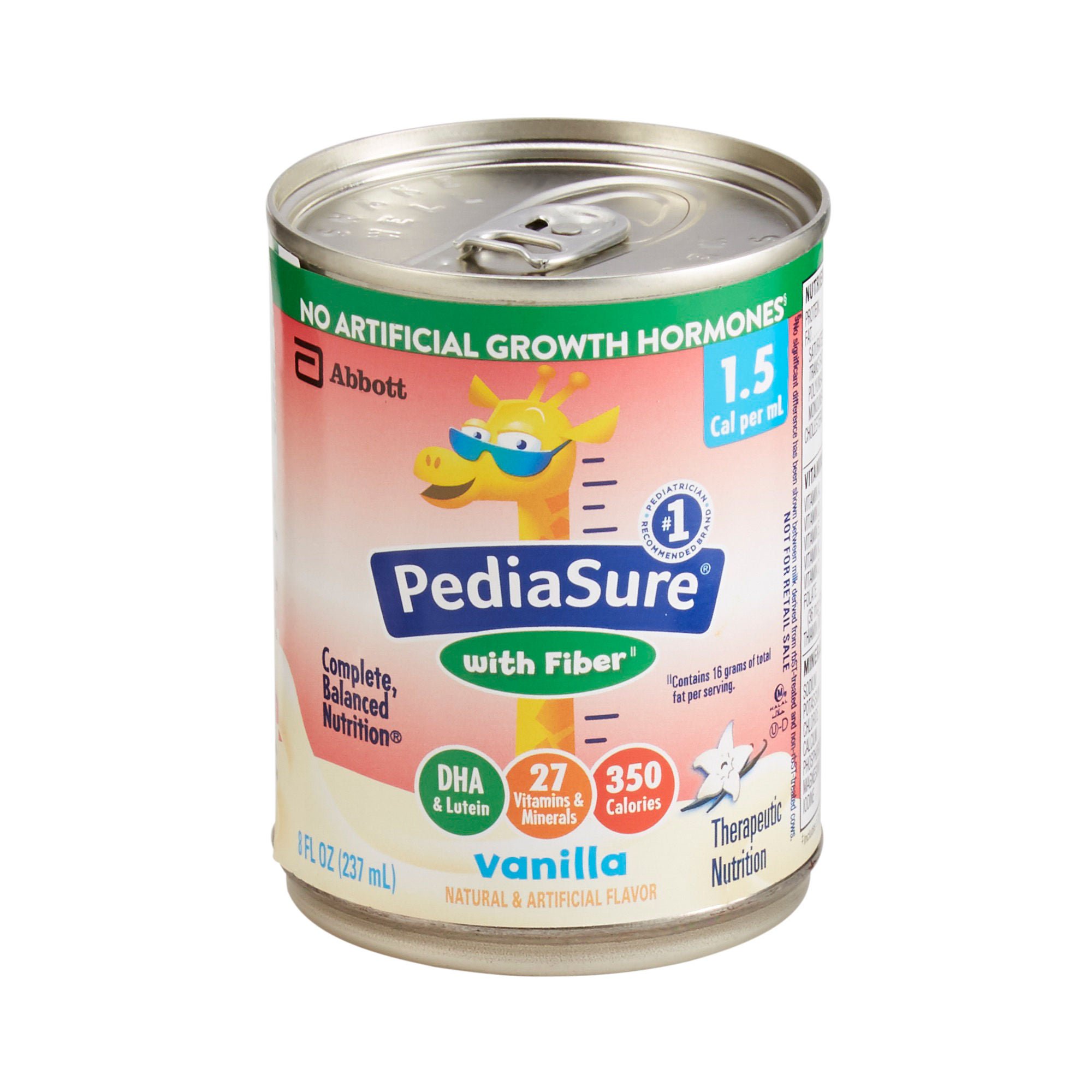 PediaSure® 1.5 Cal with Fiber Therapeutic Nutrition, Vanilla, 8-ounce Can