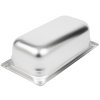 Third-size 4-inch-deep Super Pan 3® stainless steel steam table pan