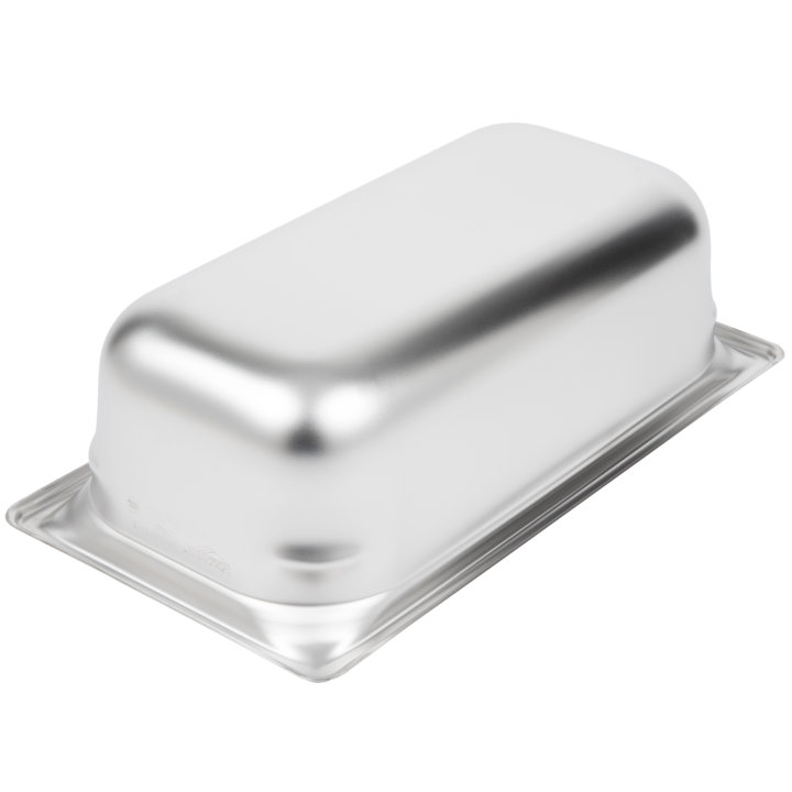 Third-size 4-inch-deep Super Pan 3® stainless steel steam table pan