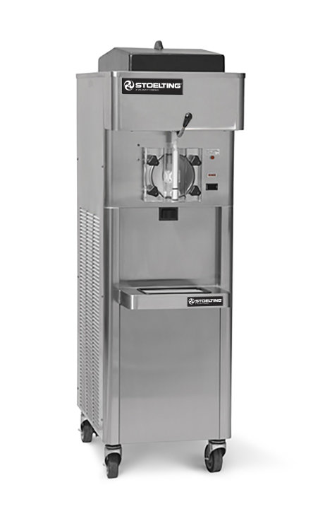 2-gallon freezing cylinder 208- to 240-volt air-cooled 1-phase single-flavor high-capacity gravity-fed floor model shake freezer