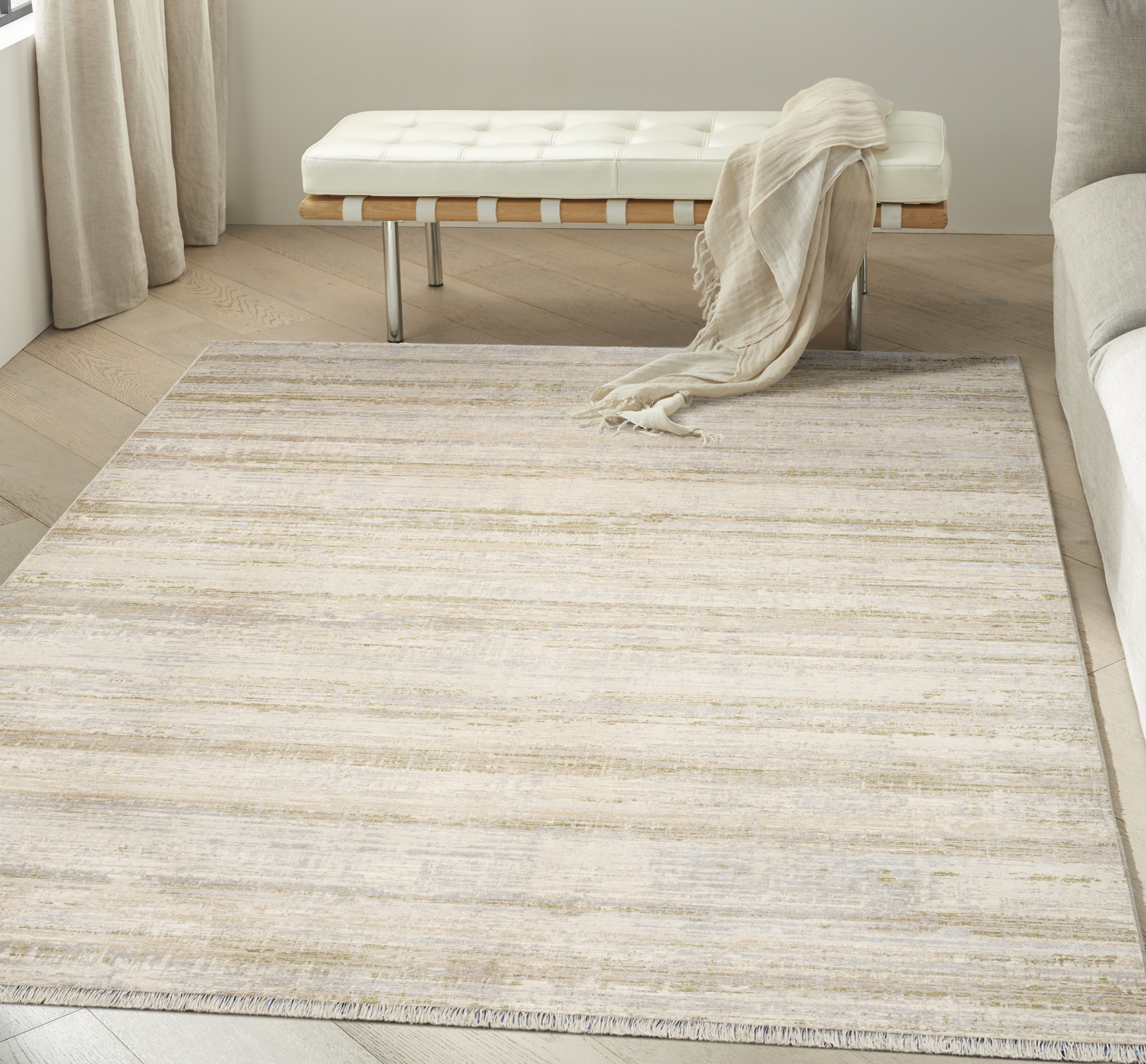Calvin Klein CK089 Drift 9' x 12' Sand Modern Indoor Rug