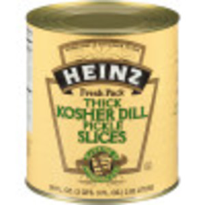 HEINZ Kosher Dill Pickle Slices #10 Can, 99 fl. oz. (Pack of 6) image