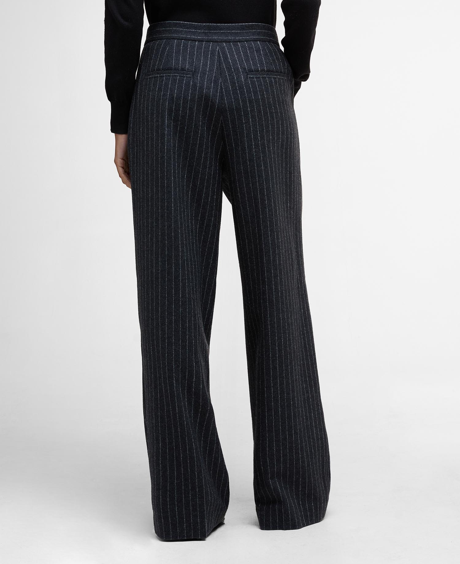 Blakely Striped Wide-Leg Trousers image number 2