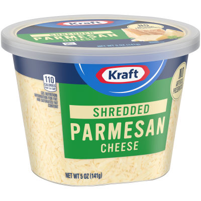 Kraft Refrigerated Shredded Parmesan Cheese, 5 oz Tub