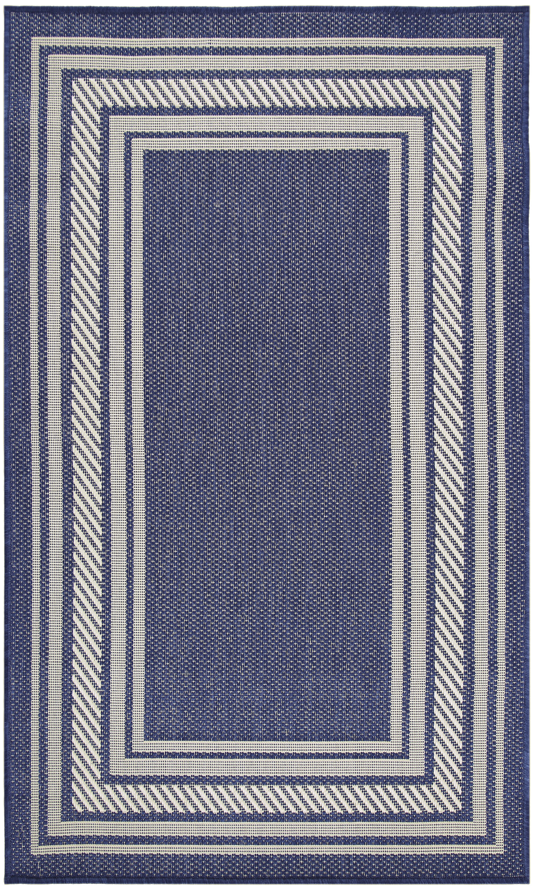 Nourison Horizon Indoor/Outdoor 3' x 5' Navy Modern Rug