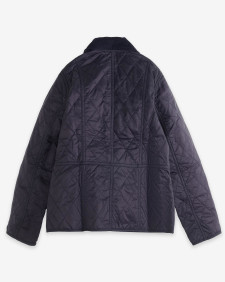Girls Summer Liddesdale Quilted Jacket Navy-Gardenia