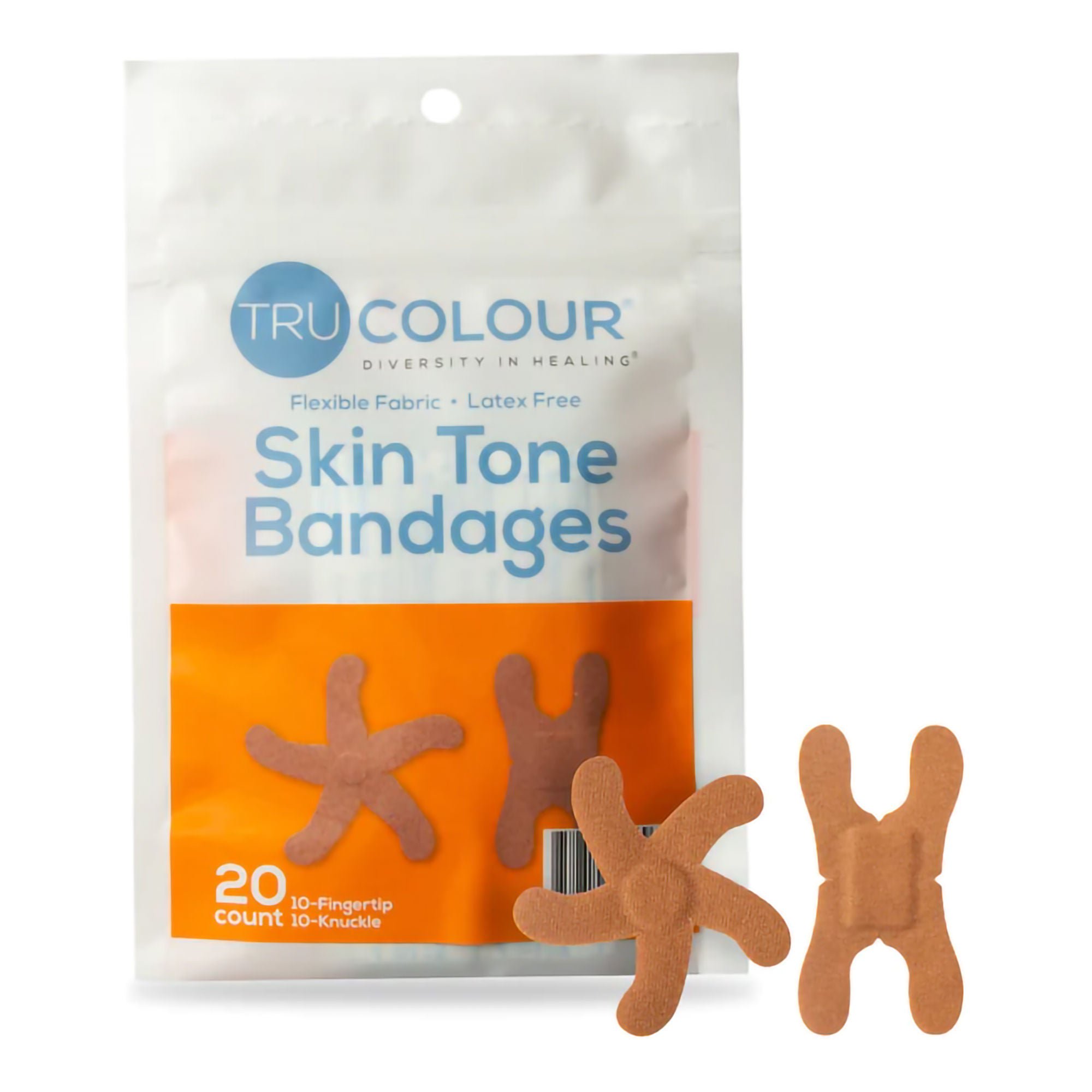 TruColour® Brown Adhesive Strip, Knuckle / Fingertip