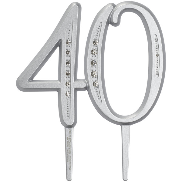 40 Diamond Milestone Monogram