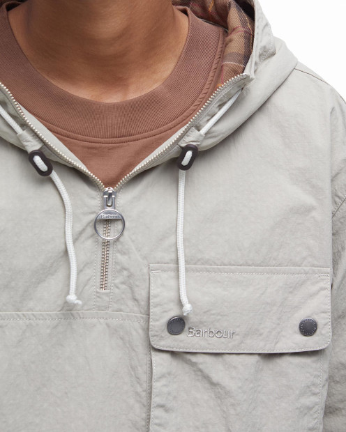 Re-Engineered Durham Hooded Overshirt Concrete