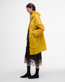 Barbour The Edit by Alexa Pattie Showerproof Parka Yellow/Blackwatch