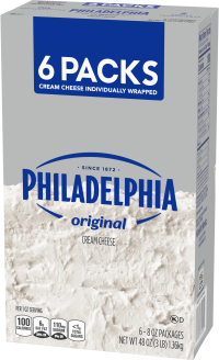 Philadelphia Original 6 Pack Brick Cream Cheese, 48 Oz