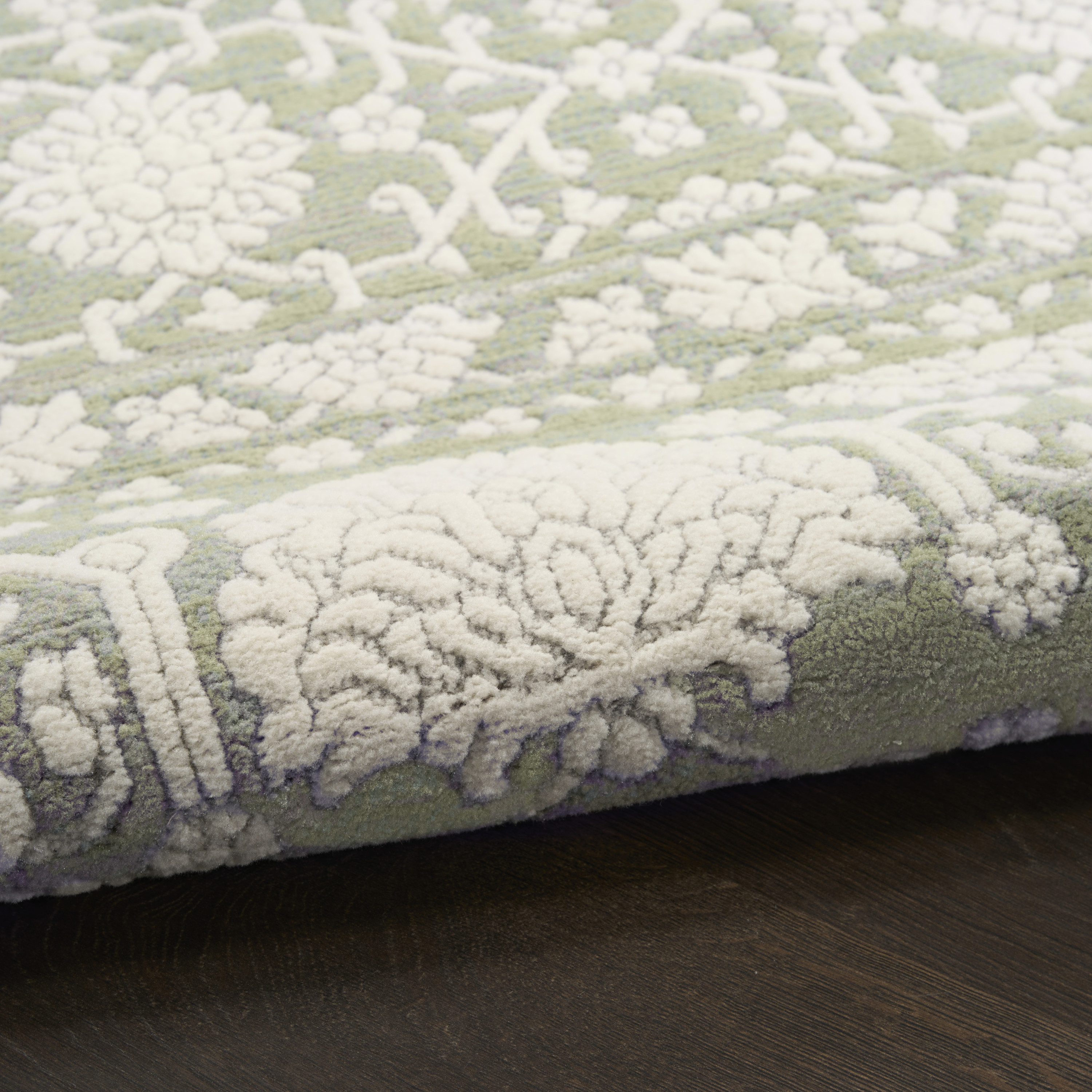 Nourison Grace 5'3" x 7'3" Sage Vintage Indoor Rug