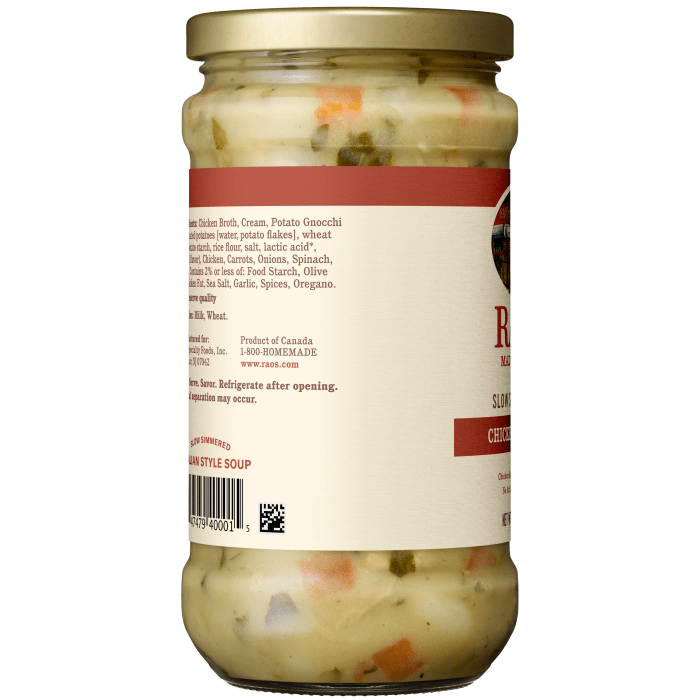 Chicken & Gnocchi Soup, 16 oz - Left Image