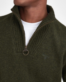 Essential Half-Zip Jumper Seaweed