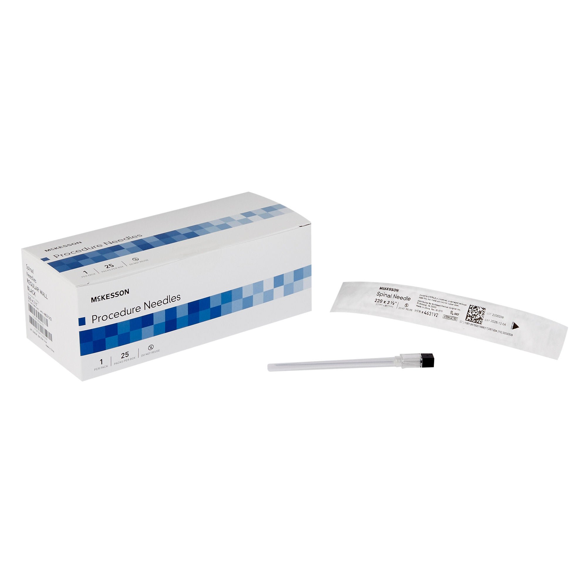 McKesson Spinal Needle, 22 Gauge, 3-1/2 Inch