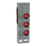 Branch Unit EZ Meter-Pak 125A 3 Sockets 120/240VAC no bypass ringed 800A Busbar