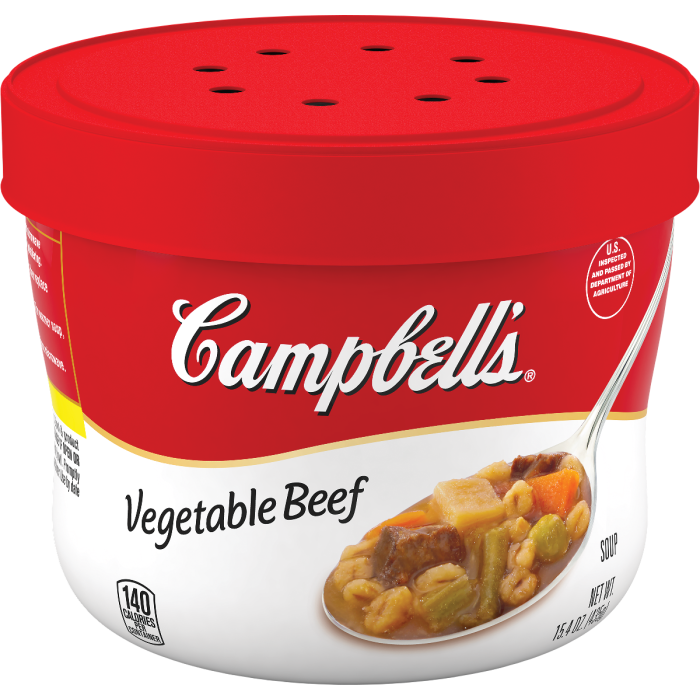 Vegetable Beef Soup Microwavable Bowl Campbell Soup Company