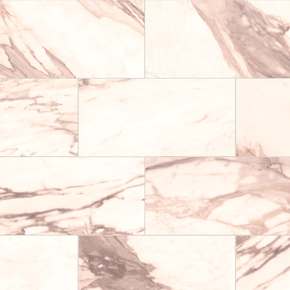 Reve Rose 11-3/4 in. x 23-1/2 in. Porcelain Floor and Wall Tile