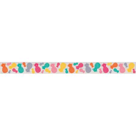 Tropical Punch Border Trim, Pineapples Straight