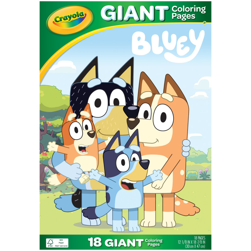 Giant Coloring Pages, Bluey