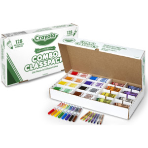 Combo de crayón/marcador Classpack®, 8 colores, paquete de 256