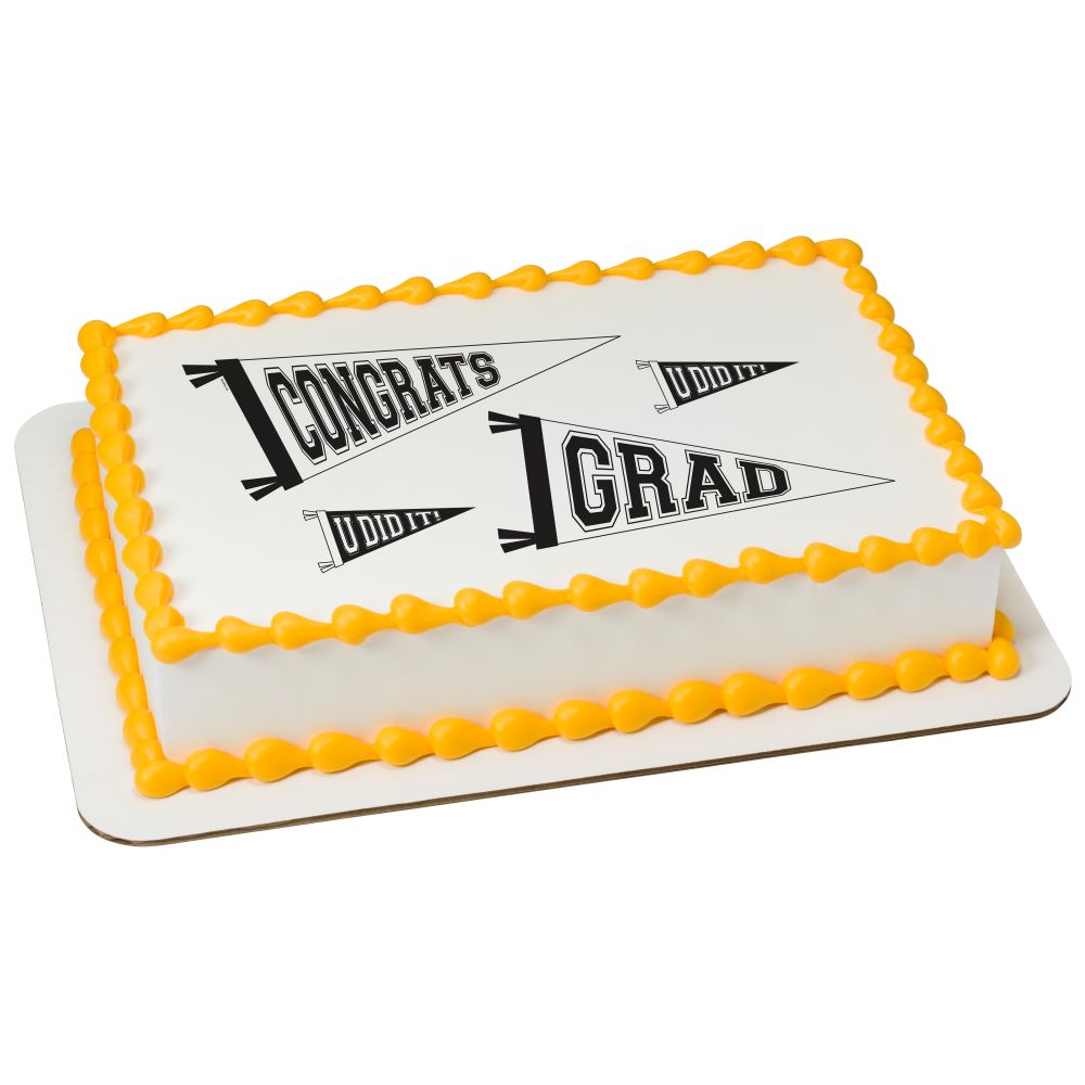 Image Cake Grad Pennants
