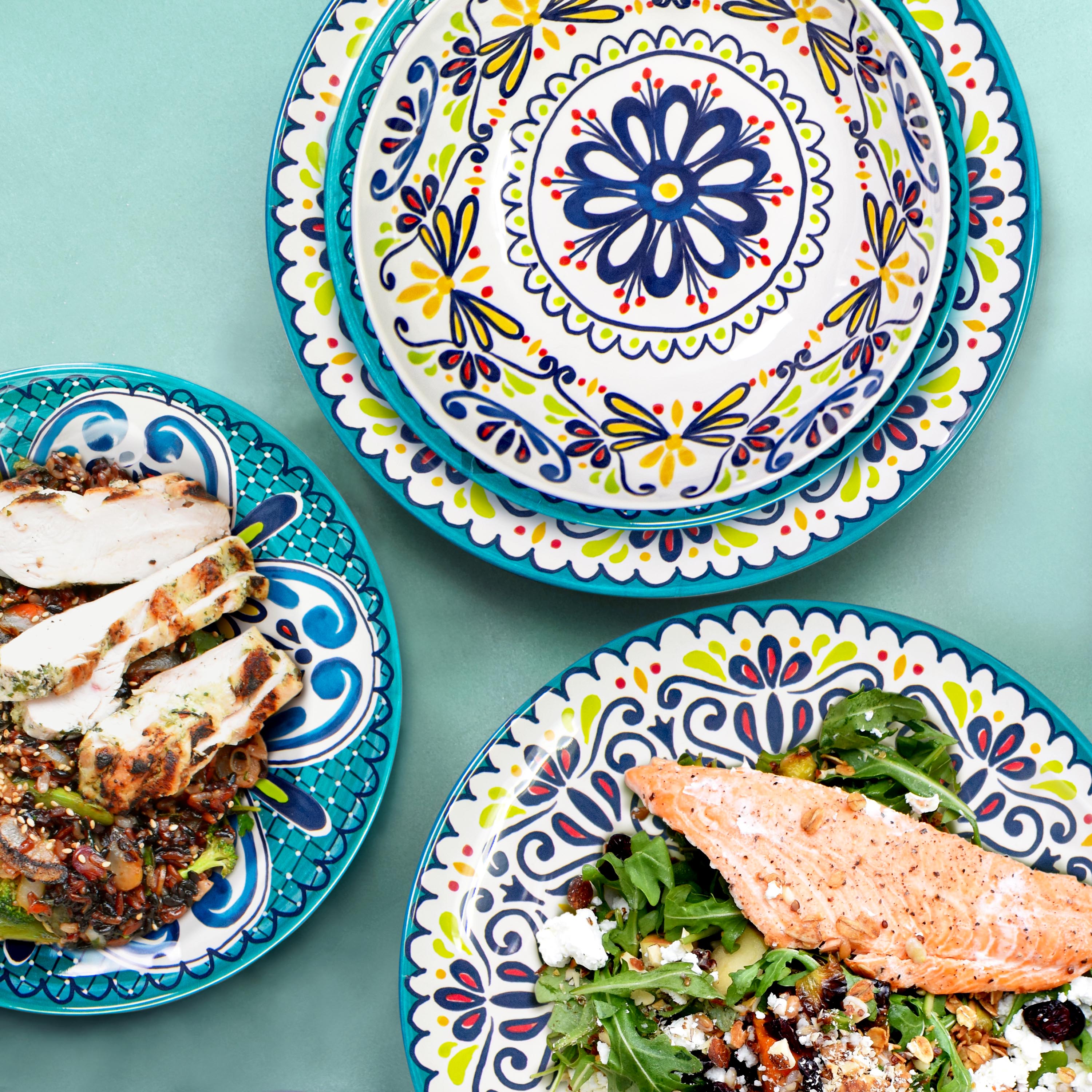 Medallion Dinnerware Set, Cool, 12-piece set slideshow image 7 Medallion Dinnerware Set, Cool, 12-piece set slideshow image 7